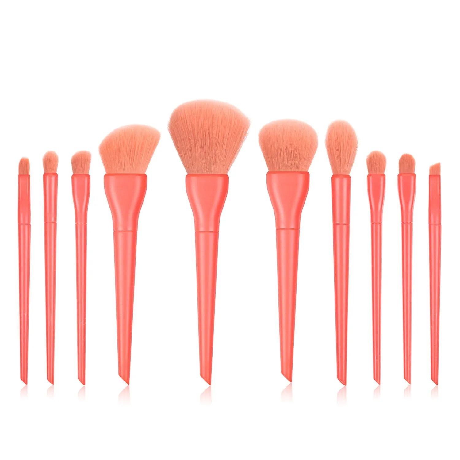 10 PCs Candy Series Makeup Brushes Soft Hair Makeup Tools