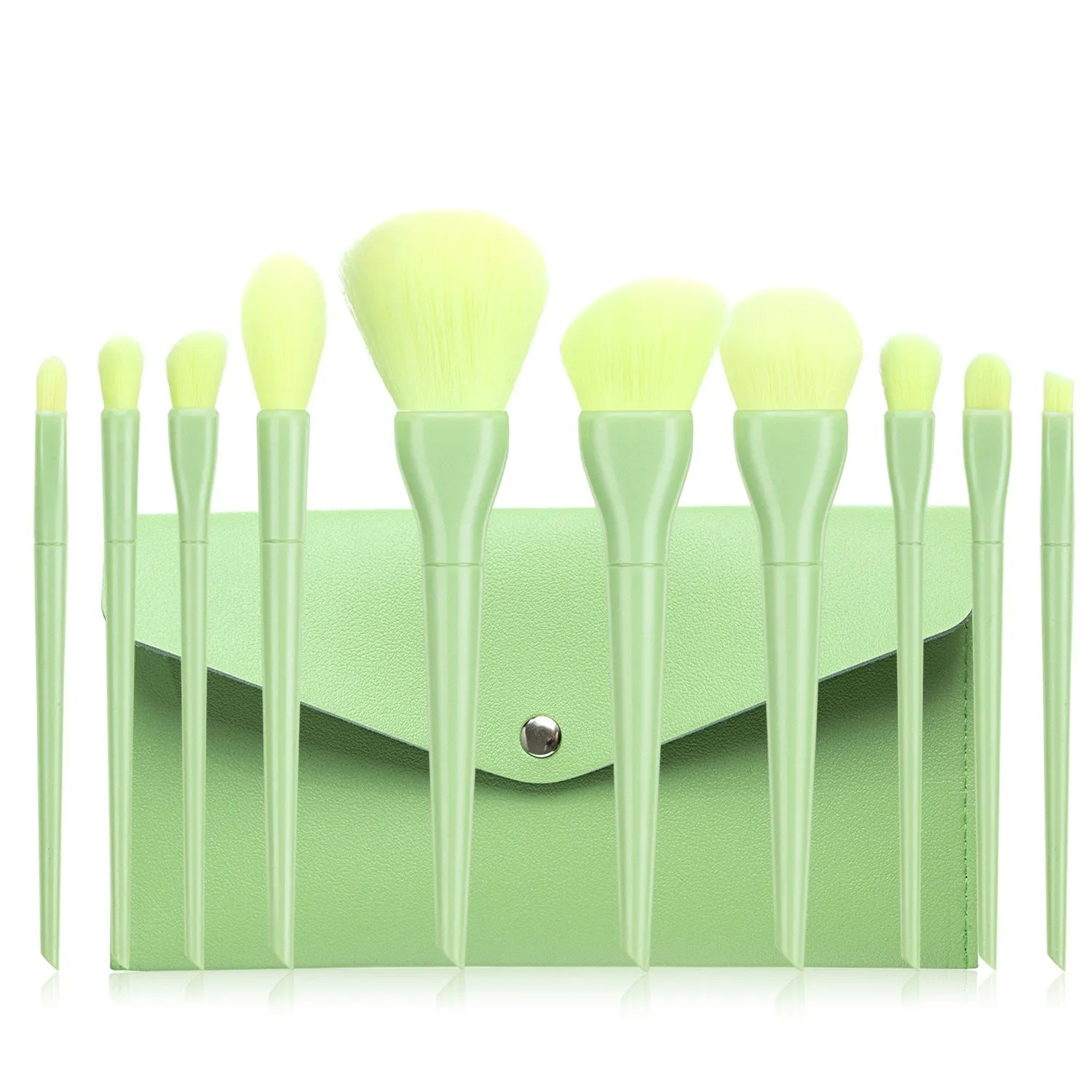 10 PCs Candy Series Makeup Brushes Soft Hair Makeup Tools