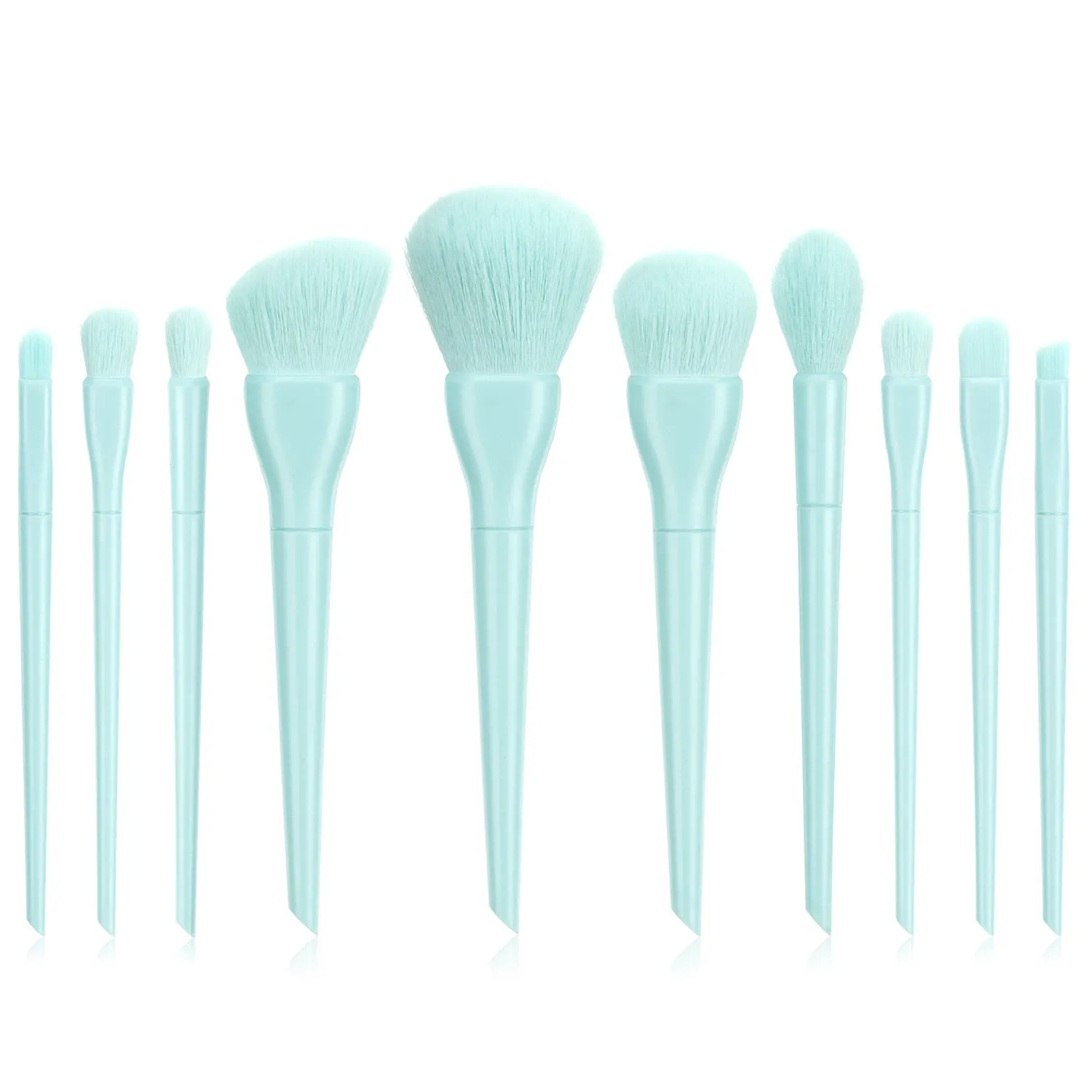 10 PCs Candy Series Makeup Brushes Soft Hair Makeup Tools