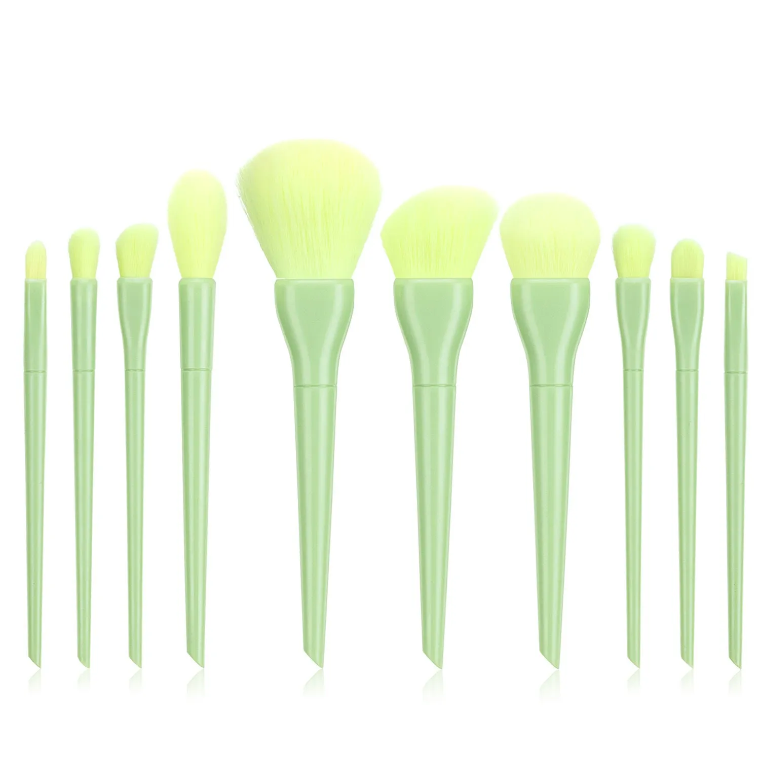 10 PCs Candy Series Makeup Brushes Soft Hair Makeup Tools