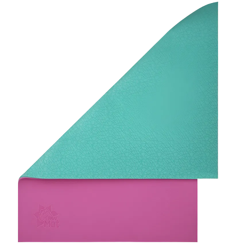 36"x24" Anti-Fatigue Reversible Dog Grooming Table Mat Pink/Teal by PawMat