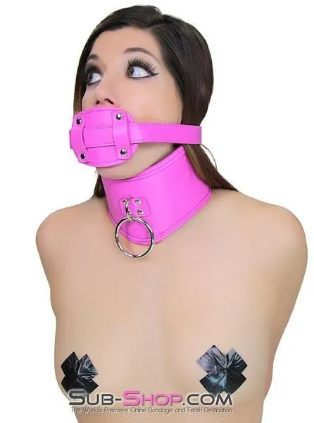 5732RS      Hot Pink Deep Throat Locking Penis Gag