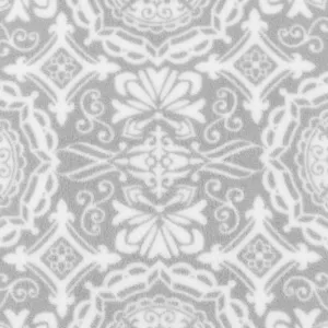 Anti Pill Fleece Print - MONTANA - 043 - Grey