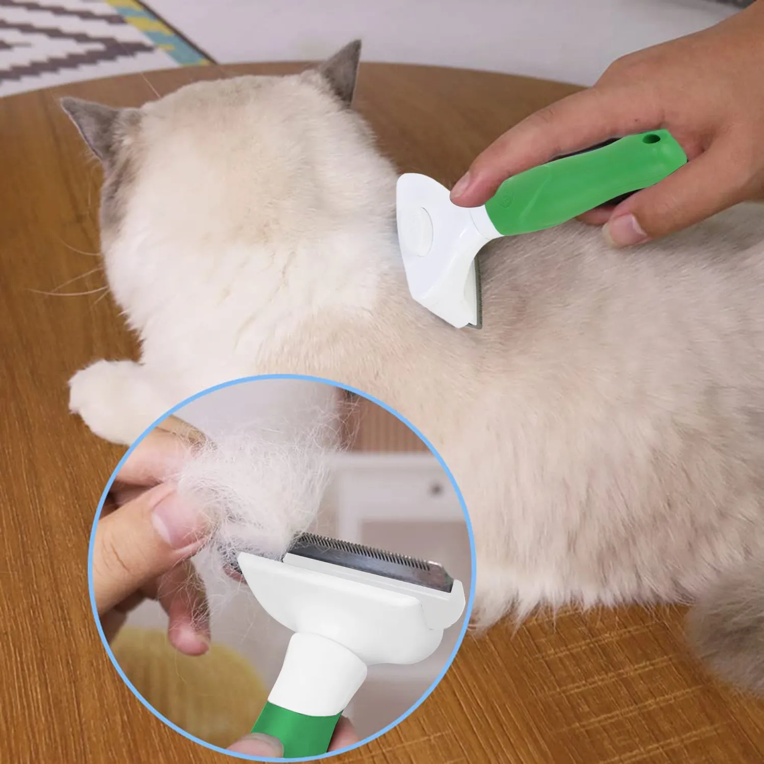 BASIL Pet De-Shedding Comb for Dogs & Cats