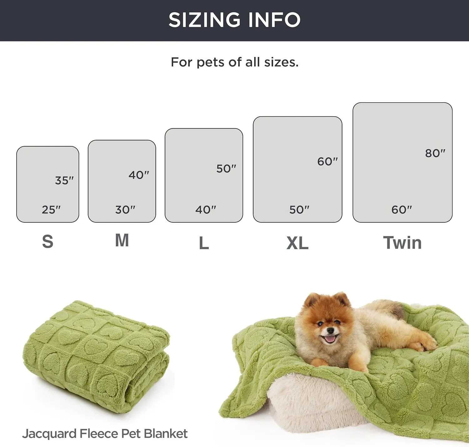 Bedsure Dog Blanket for Small Dogs Washable - Fluffy Fuzzy Puppy Cat Blanket with Premium 300GSM Coral Fleece Soft for Pet Kitten Doggy, Green, 25x35IN