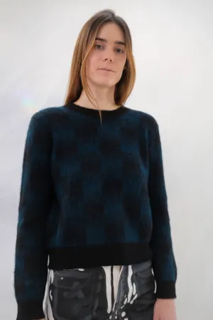 Beklina Bofill Crew Sweater Emerald/Black