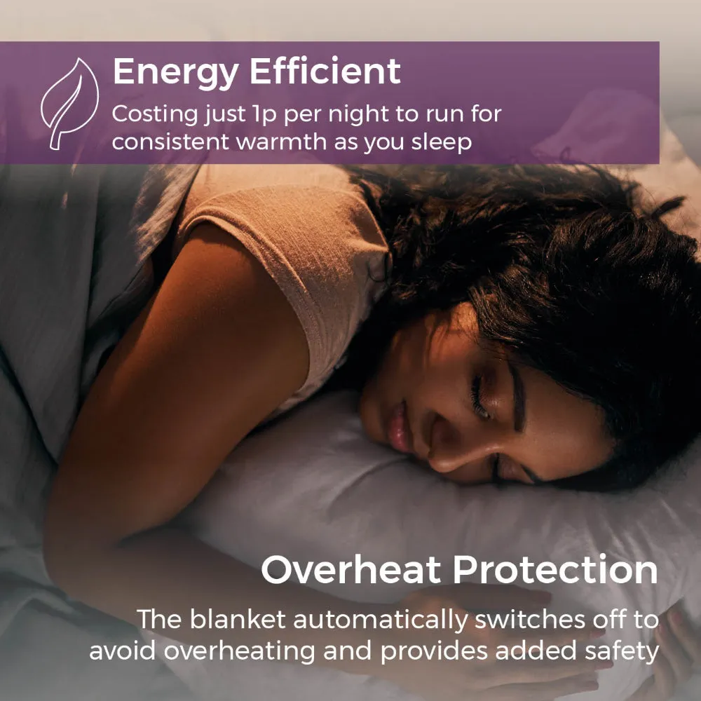 Carmen Single Heated Under Electric Blanket  - White
