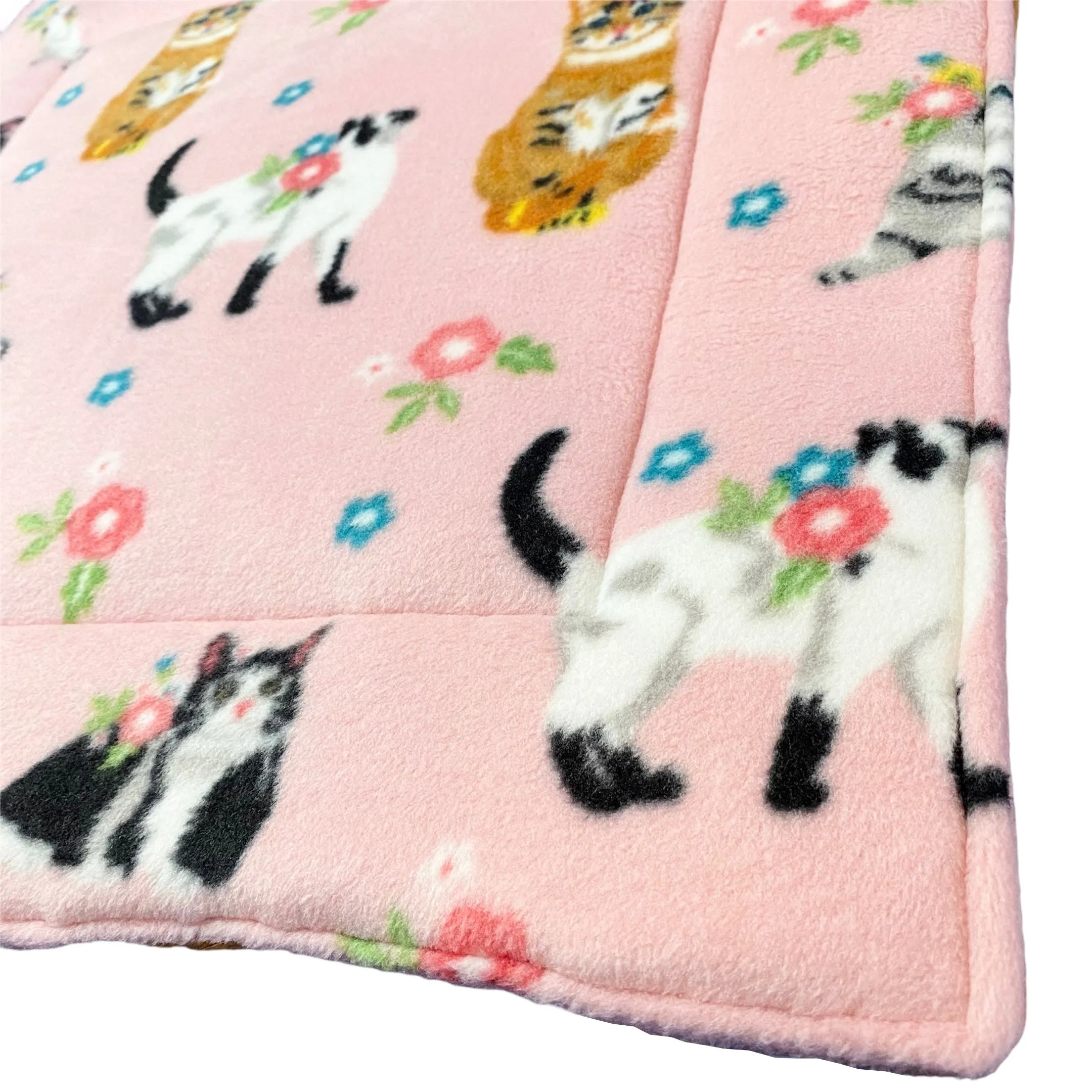 Cat Nap Mat - Floral & Fleece
