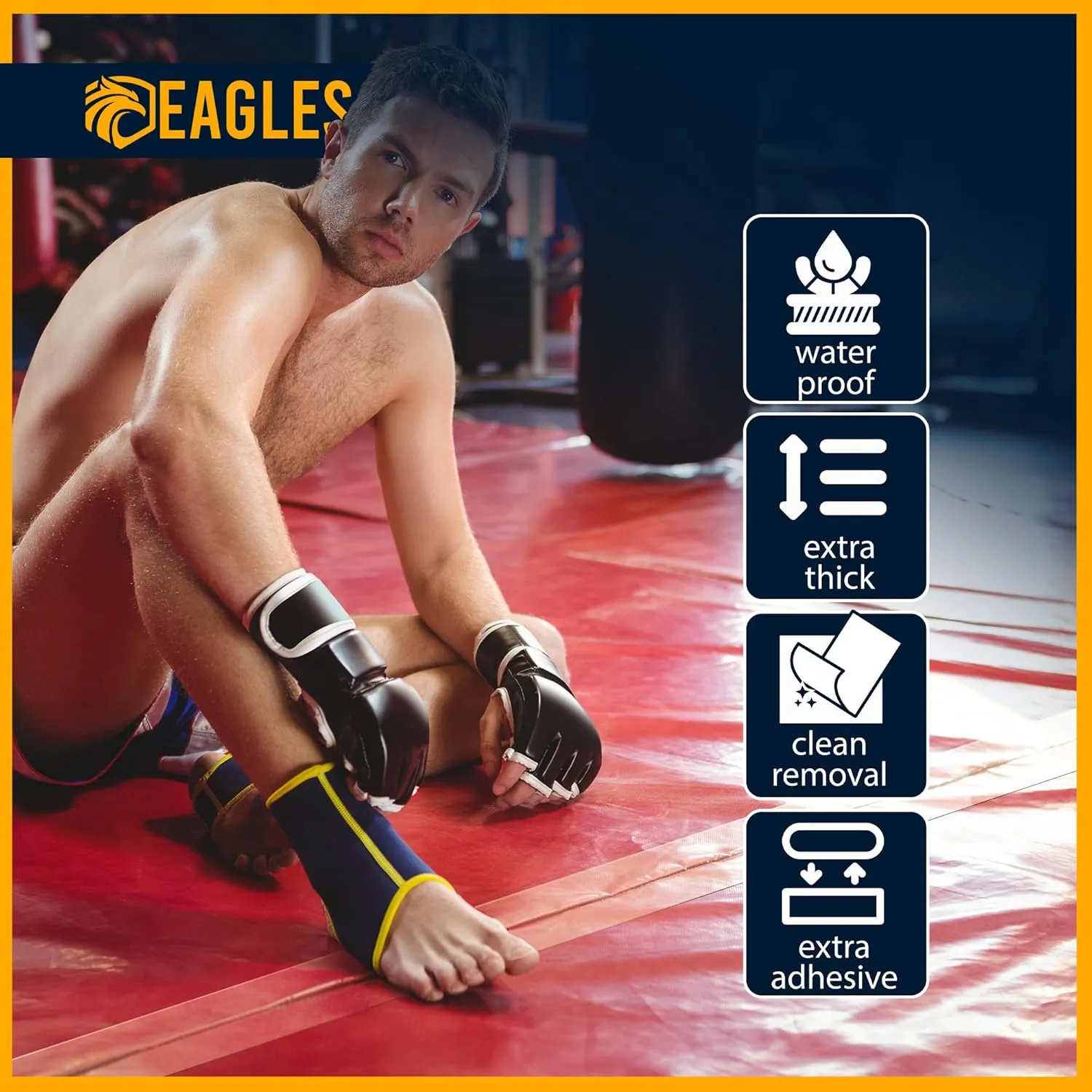 Clear Mat Tape 3 or 4 Inch, 1 or 2 Pack Mat Tape for Wrestling Grappling Gymnastics Jiu Jitsu MMA Floor | Exercise Roll Out Mats Foam Tiles | Home Mats & Gym Floor Tape (1, 4 Inch)