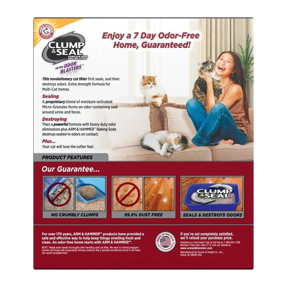 Clump & Seal Cat Litter 38 Lbs