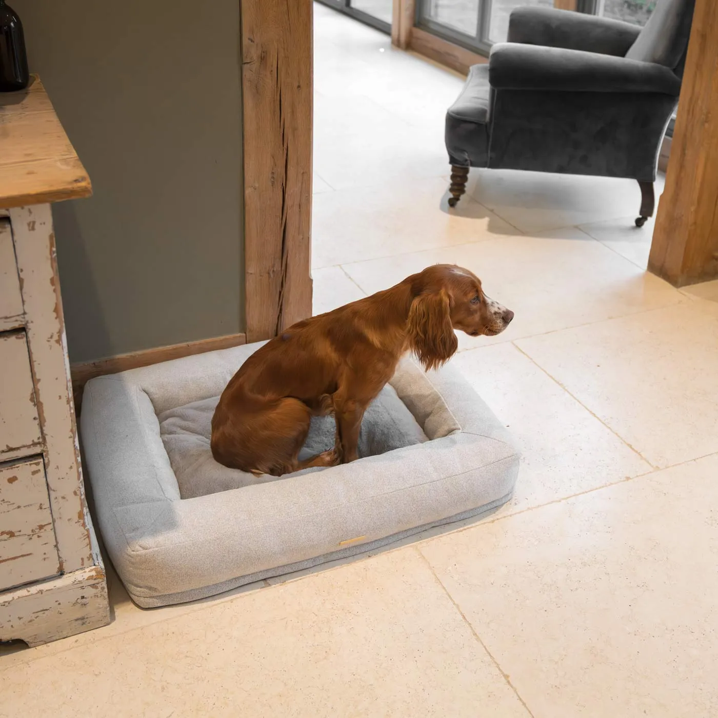Comfort Cube Dog Bed in Ivory by Lords & Labradors
