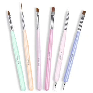Complete Nail Art Brushes Set: For Painting, Dotting, and Cleaning