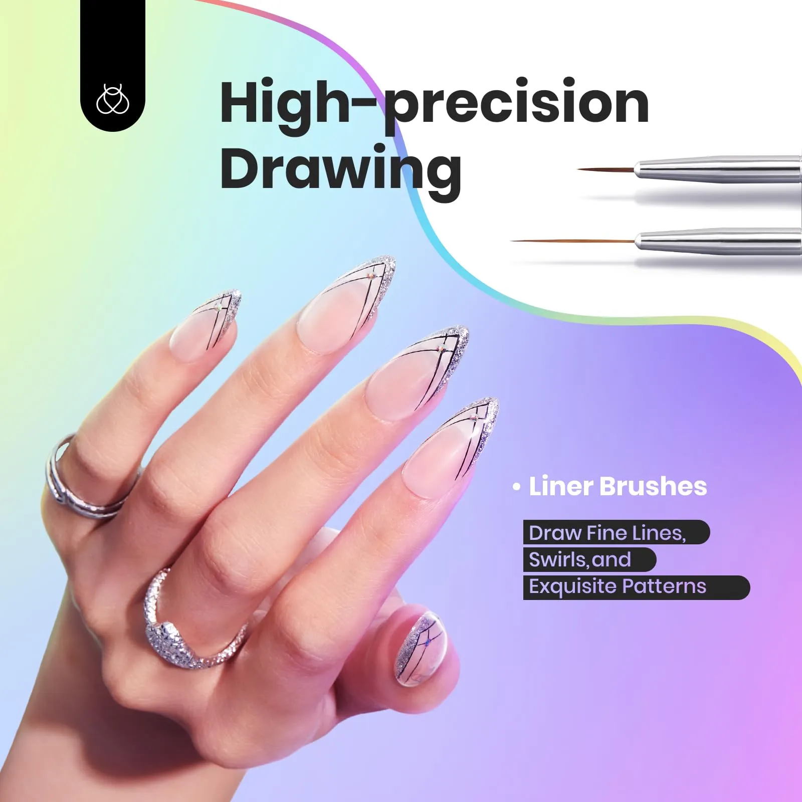Complete Nail Art Brushes Set: For Painting, Dotting, and Cleaning