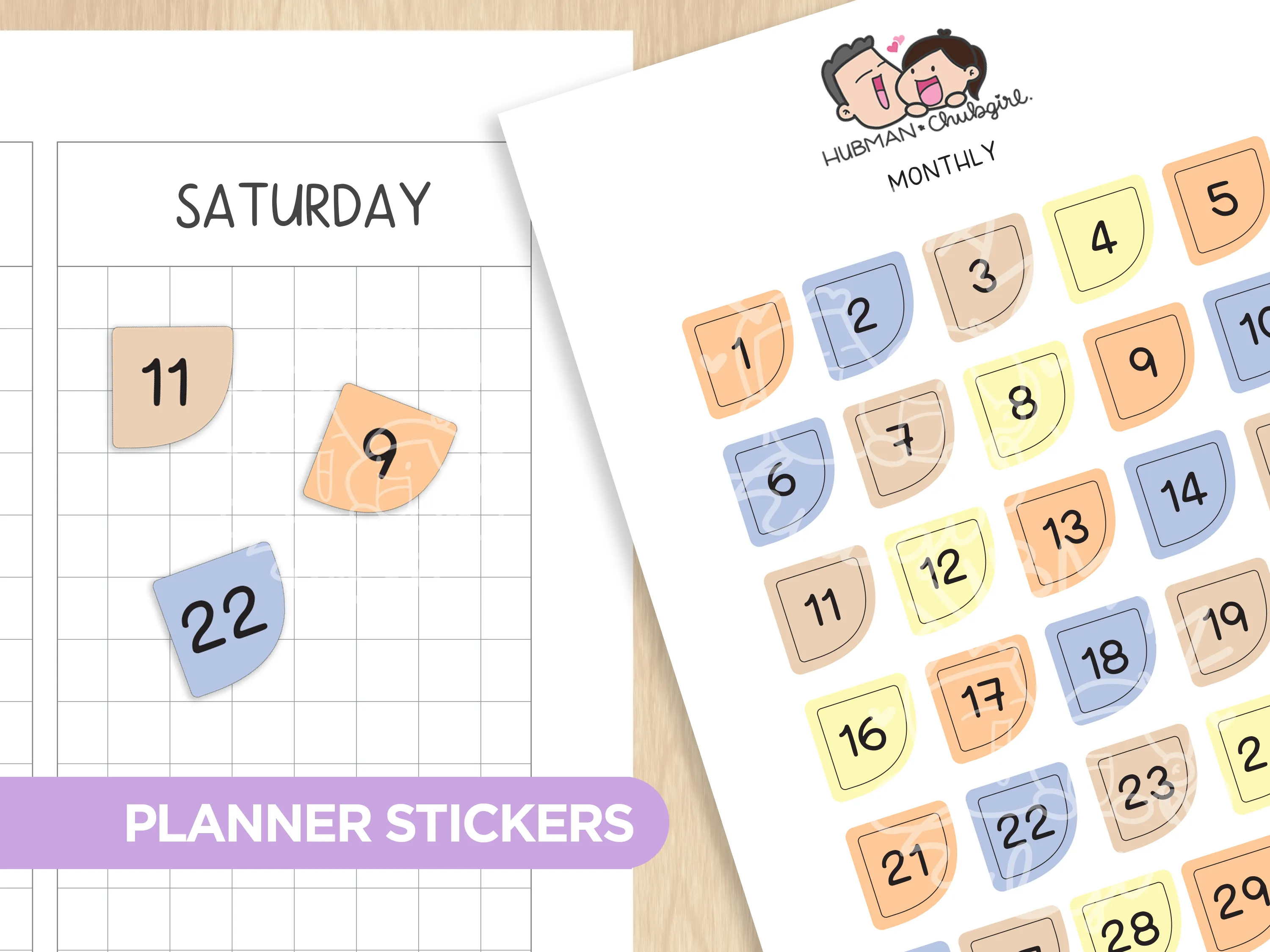 Cozy Cat - Monthly Planner Stickers