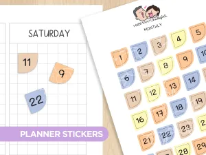 Cozy Cat - Monthly Planner Stickers