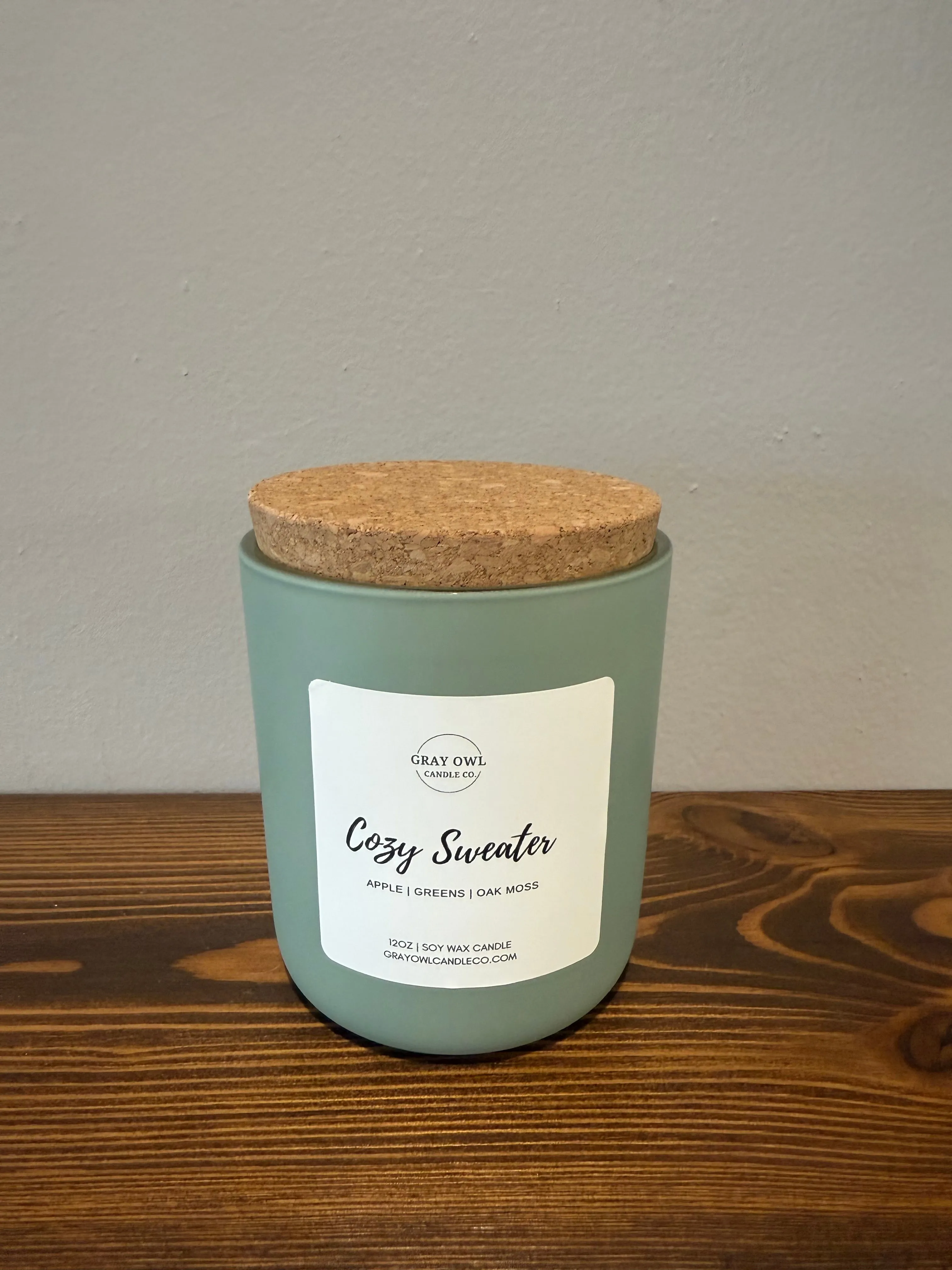 Cozy Sweater Wooden Wick Candle