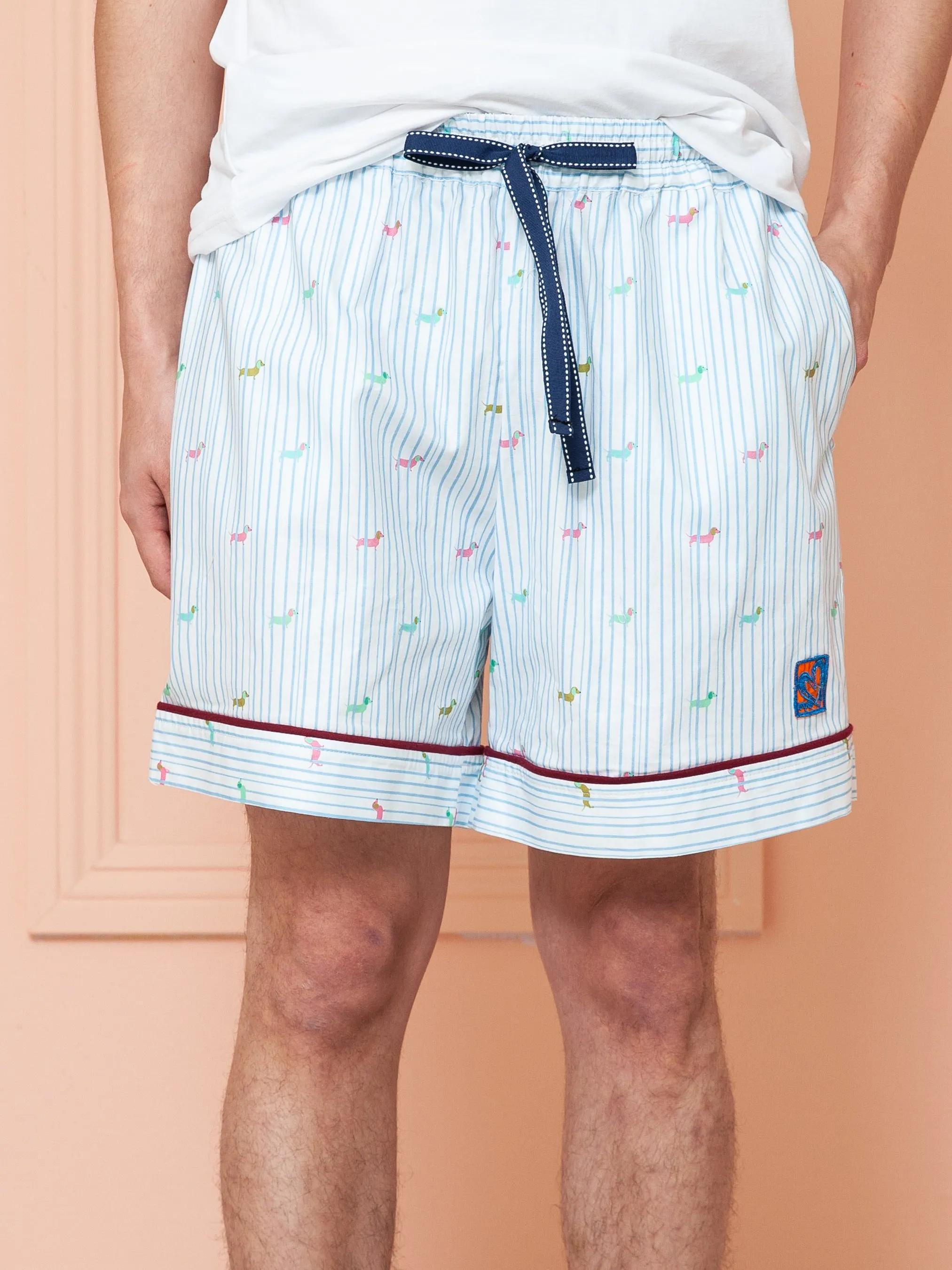 Cute Dog print Men Pajamas/Loungewear Short Pants