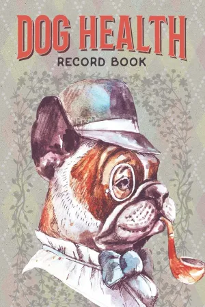 Dog Health Record Book: Dog Care Journal with Log for Vaccination, Veterinarian Visit, Medication, Grooming, Pet Care - 2 Sets for 2 Dogs in 1 Book - Pug Cover Illustration Paperback  August 20, 2019