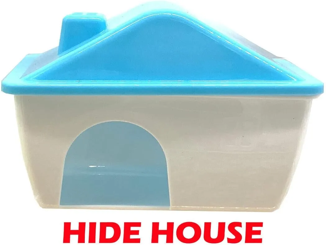 Extra Large 23" Multi-Tiers Hamster Palace Gerbil Habitat Mouse House Mice Home Critters Cage with Complete Set of Accessories Expandable and Customizable with Hide House Food Bowl Running Wheel
