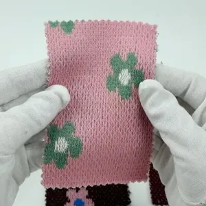 Floral Jacquard Acrylic Knit Fabric - FAB1520