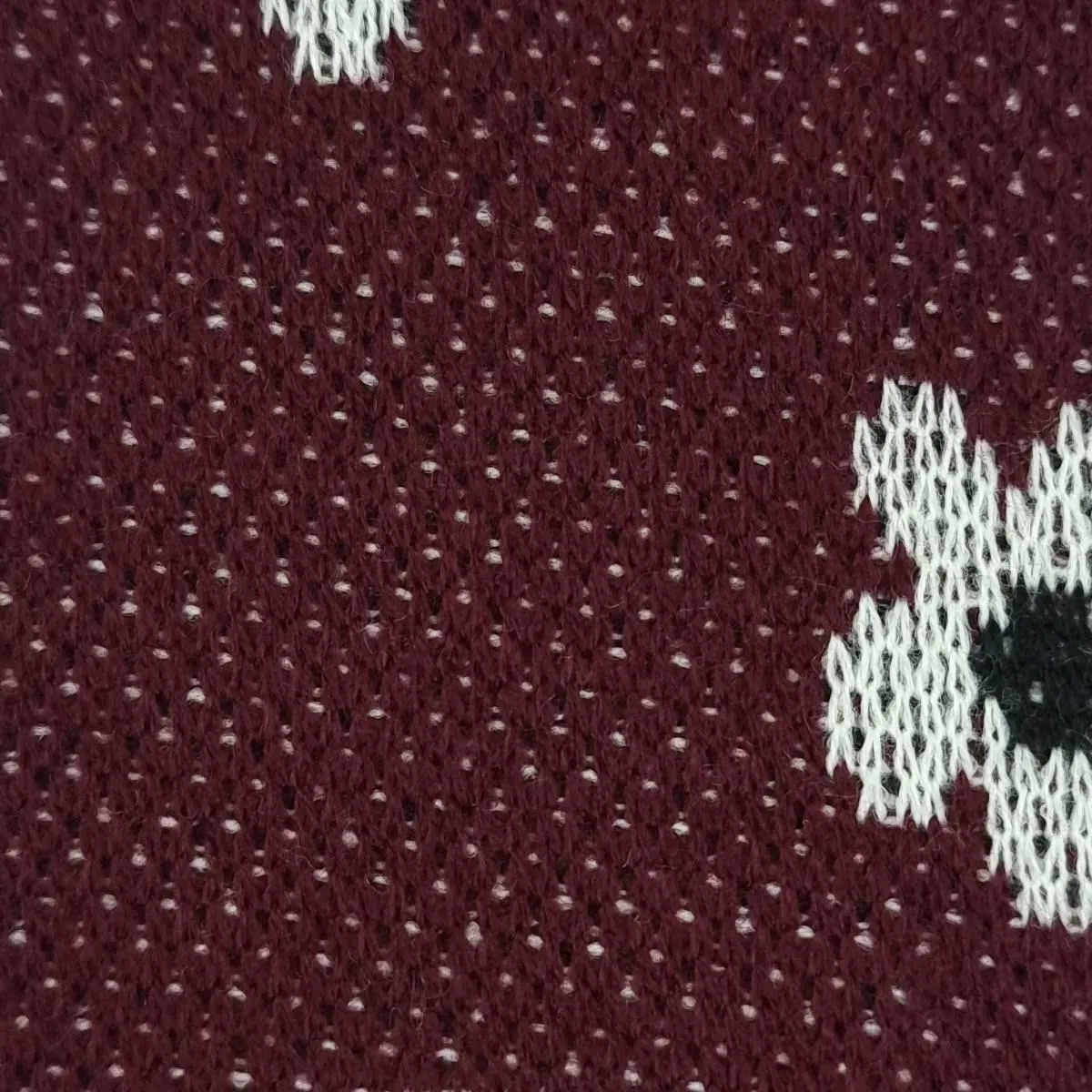 Floral Jacquard Acrylic Knit Fabric - FAB1520