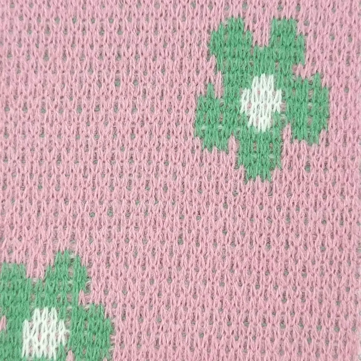 Floral Jacquard Acrylic Knit Fabric - FAB1520