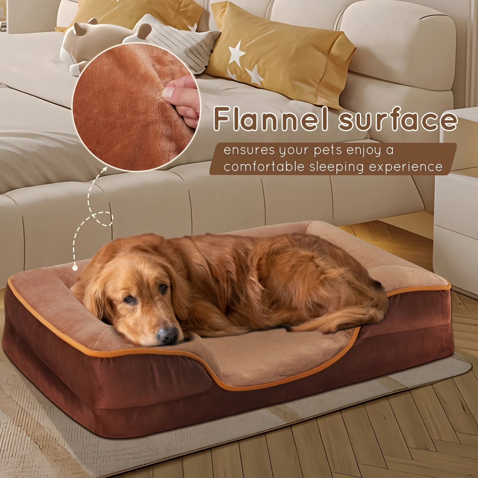 FluffyDream Orthopedic Dog Bed Comfort  Washable Relief