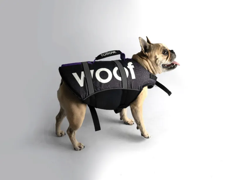 Follow Pet Vest BLK/GRY