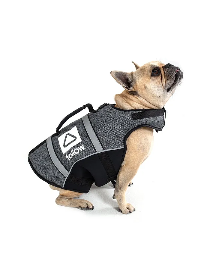 Follow Pet Vest BLK/GRY