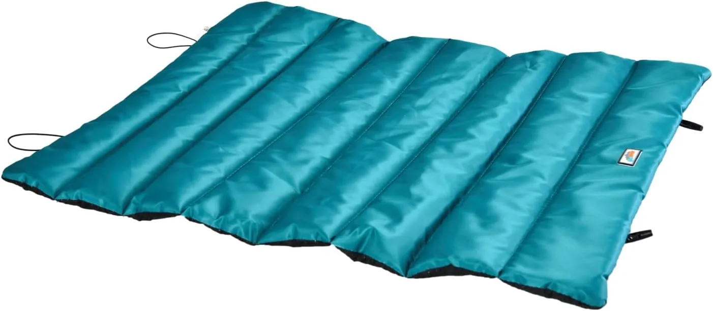 Go Gear by Max & Marlow Portable, Waterproof Roll Up Dog Mat Bed, Medium, Green (00346)