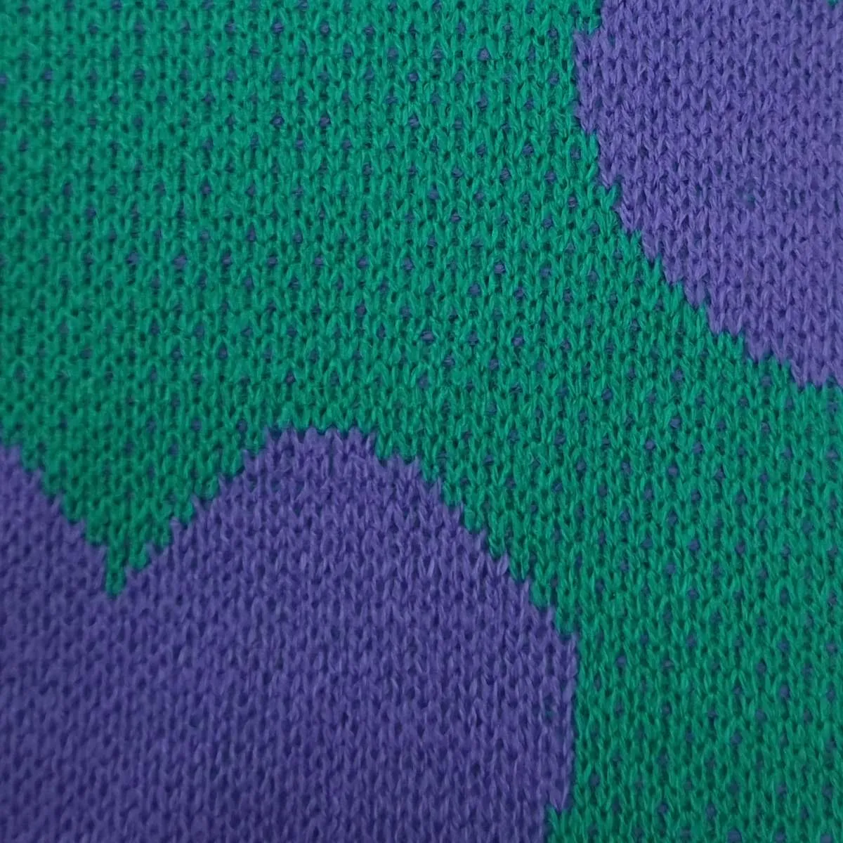 Heart Jacquard Acrylic Knit Fabric - FAB1516