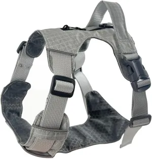 Lightweight Outdoor Dog Harness (Light Gray, M)