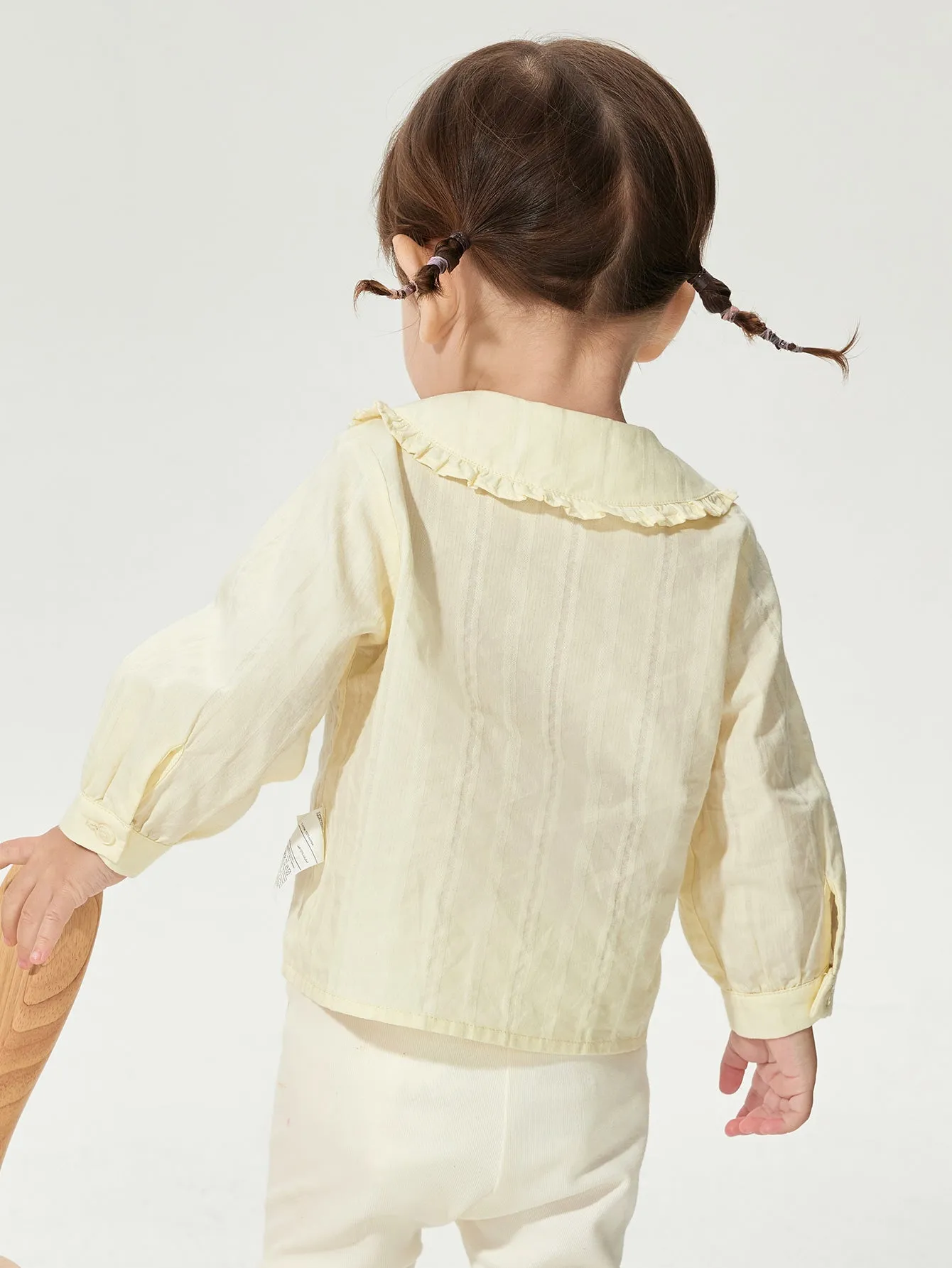 Long Sleeve Shirt New Spring 2025 Girls Baby Woven Long Sleeve Shirt