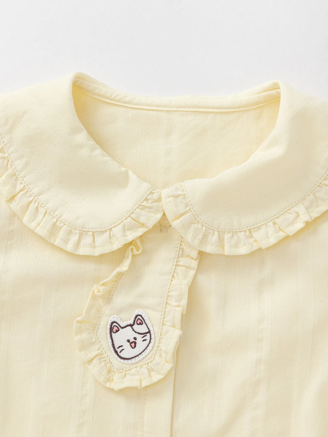 Long Sleeve Shirt New Spring 2025 Girls Baby Woven Long Sleeve Shirt