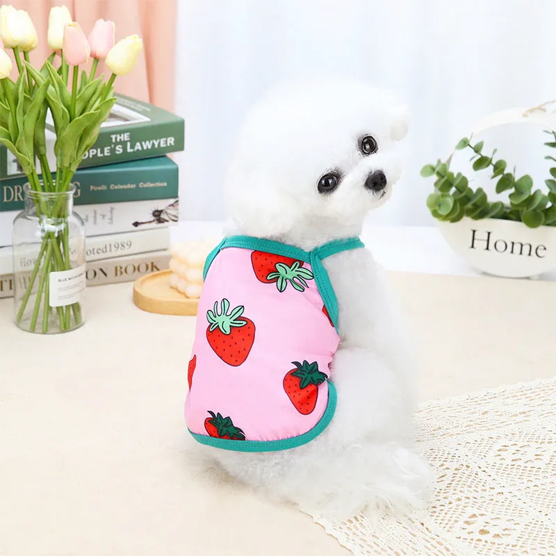 Lovely Strawberry Summer Dog Shirt