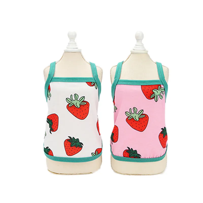 Lovely Strawberry Summer Dog Shirt