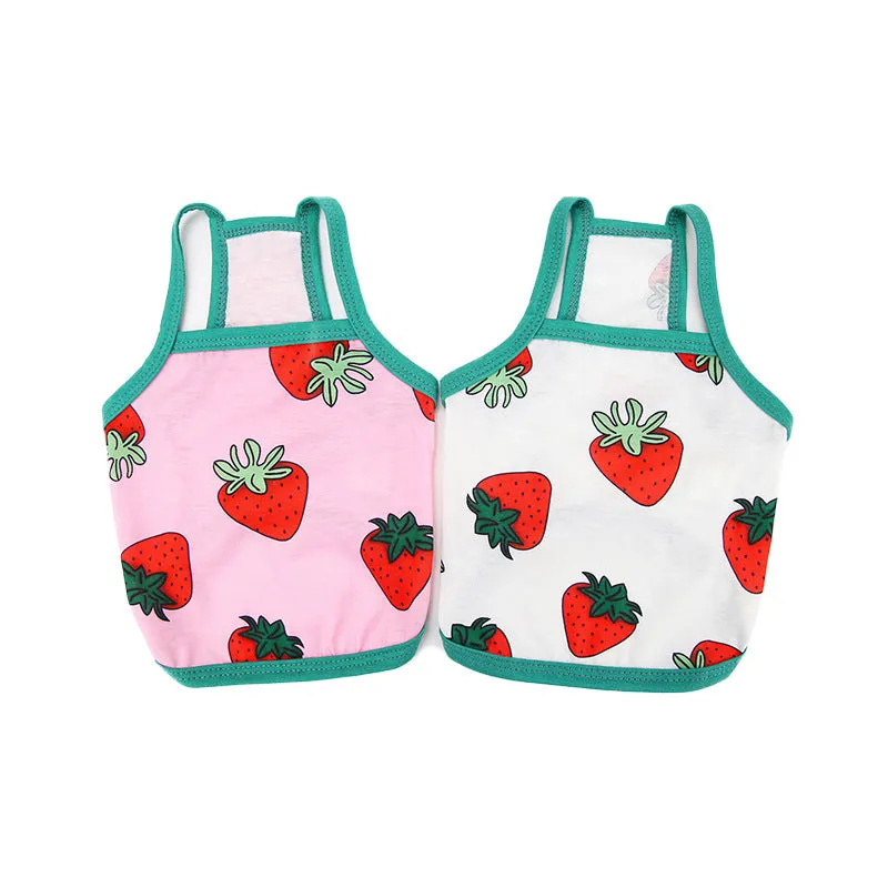 Lovely Strawberry Summer Dog Shirt