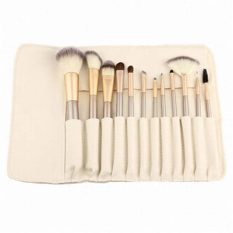 Makeup Brushes Set Horse Hair Professional Cosmetics Makeup Brushes Wooden Handle Set Kit  12 pcs | 18 pcs |24 pcs |