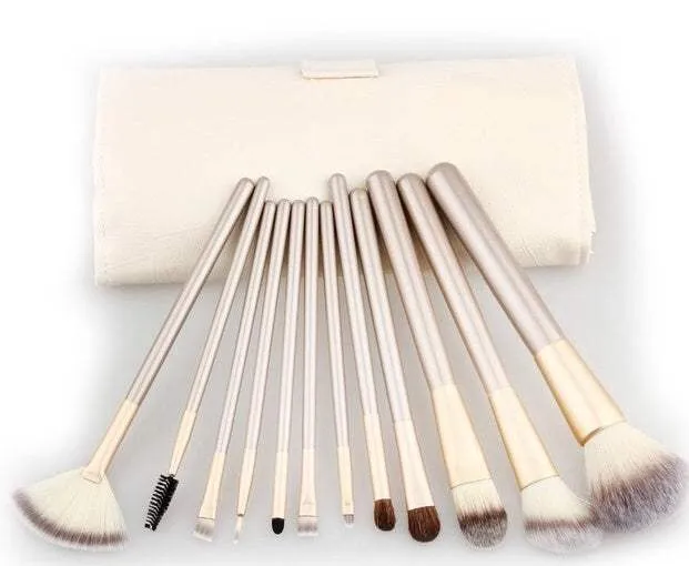 Makeup Brushes Set Horse Hair Professional Cosmetics Makeup Brushes Wooden Handle Set Kit  12 pcs | 18 pcs |24 pcs |