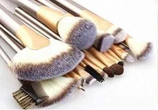 Makeup Brushes Set Horse Hair Professional Cosmetics Makeup Brushes Wooden Handle Set Kit  12 pcs | 18 pcs |24 pcs |