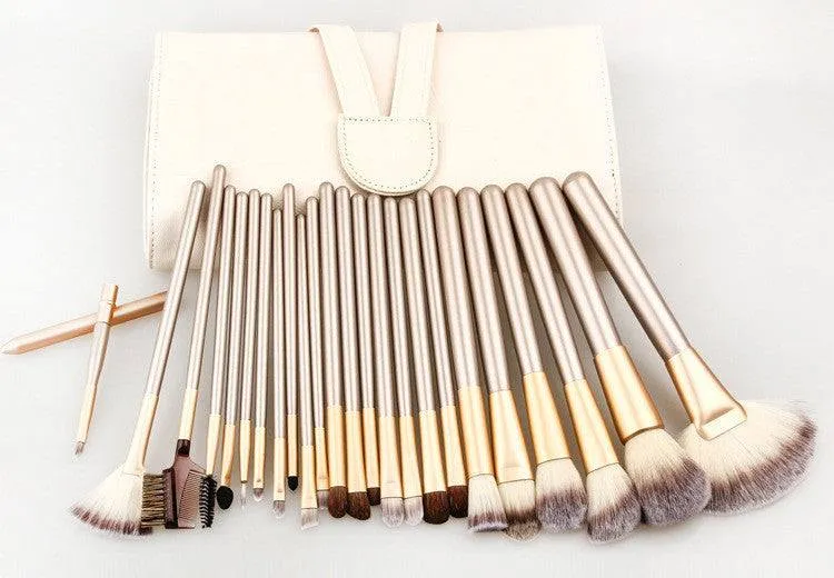 Makeup Brushes Set Horse Hair Professional Cosmetics Makeup Brushes Wooden Handle Set Kit  12 pcs | 18 pcs |24 pcs |