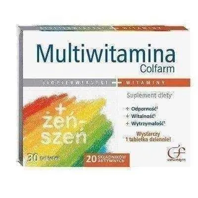Multivitamin Colfarm x 30 tablets, multivitamins