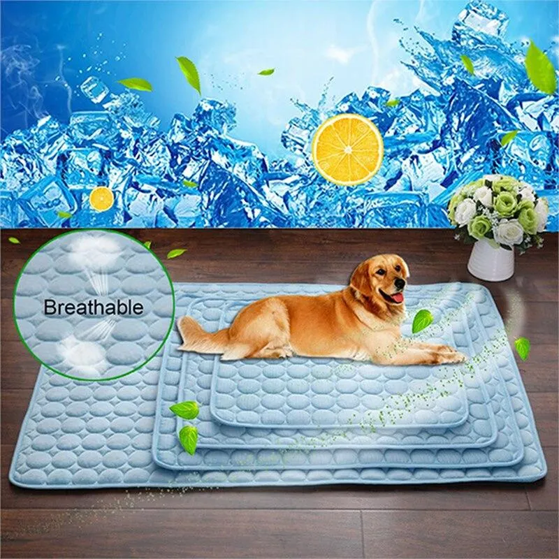 NEW XTRA Large Dog Mat Cooling Summer Pad Mat Pet Dog Cat Blanket for Sofa Bed Floor Keep Cool by Js House