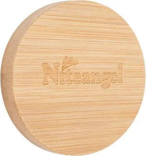 Niteangel Hamster Wheel Accessories - Fits Super-Silent, Acrylic, Cloud, Wooden (Bamboo Logo Cover - Large)