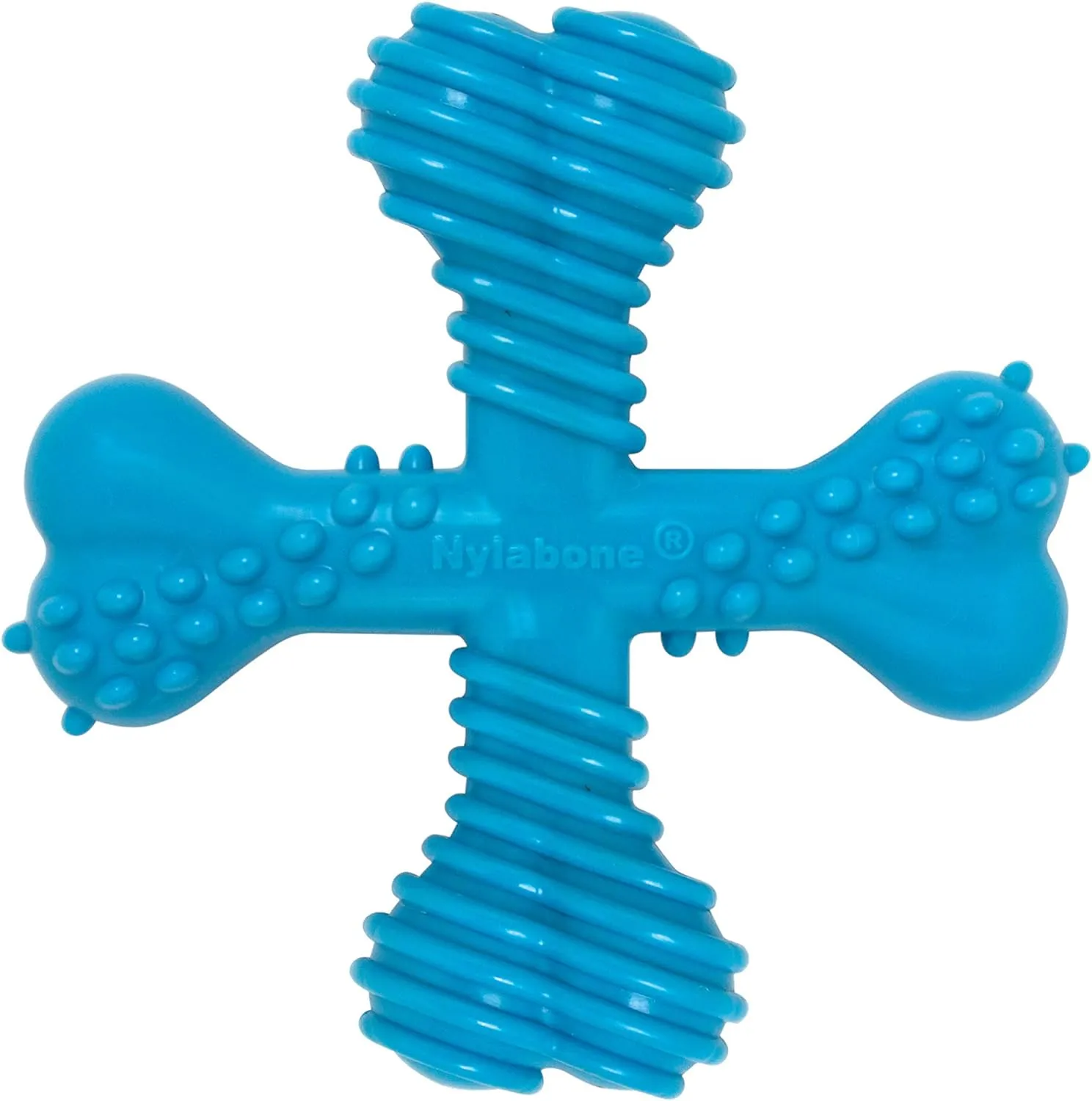 Nylabone Comfort Hold X-Bone Power Chew Toy for Dogs, Dog Toys for Aggressive Chewers, Beef Flavor, Small - Up to 25 lbs, 1 Count