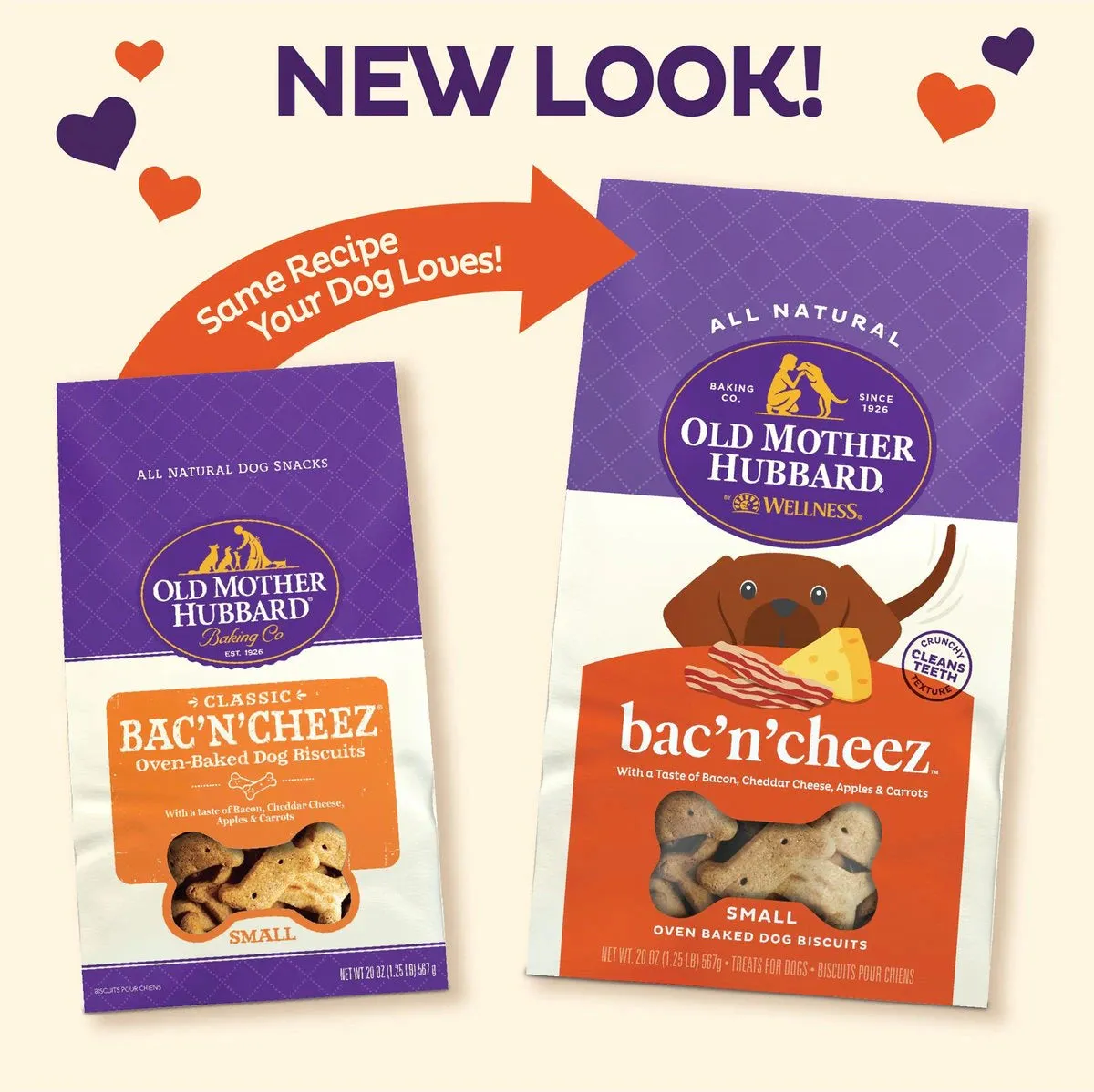 Old Mother Hubbard Bac’N’Cheez Oven Baked Biscuits, Dog Treat