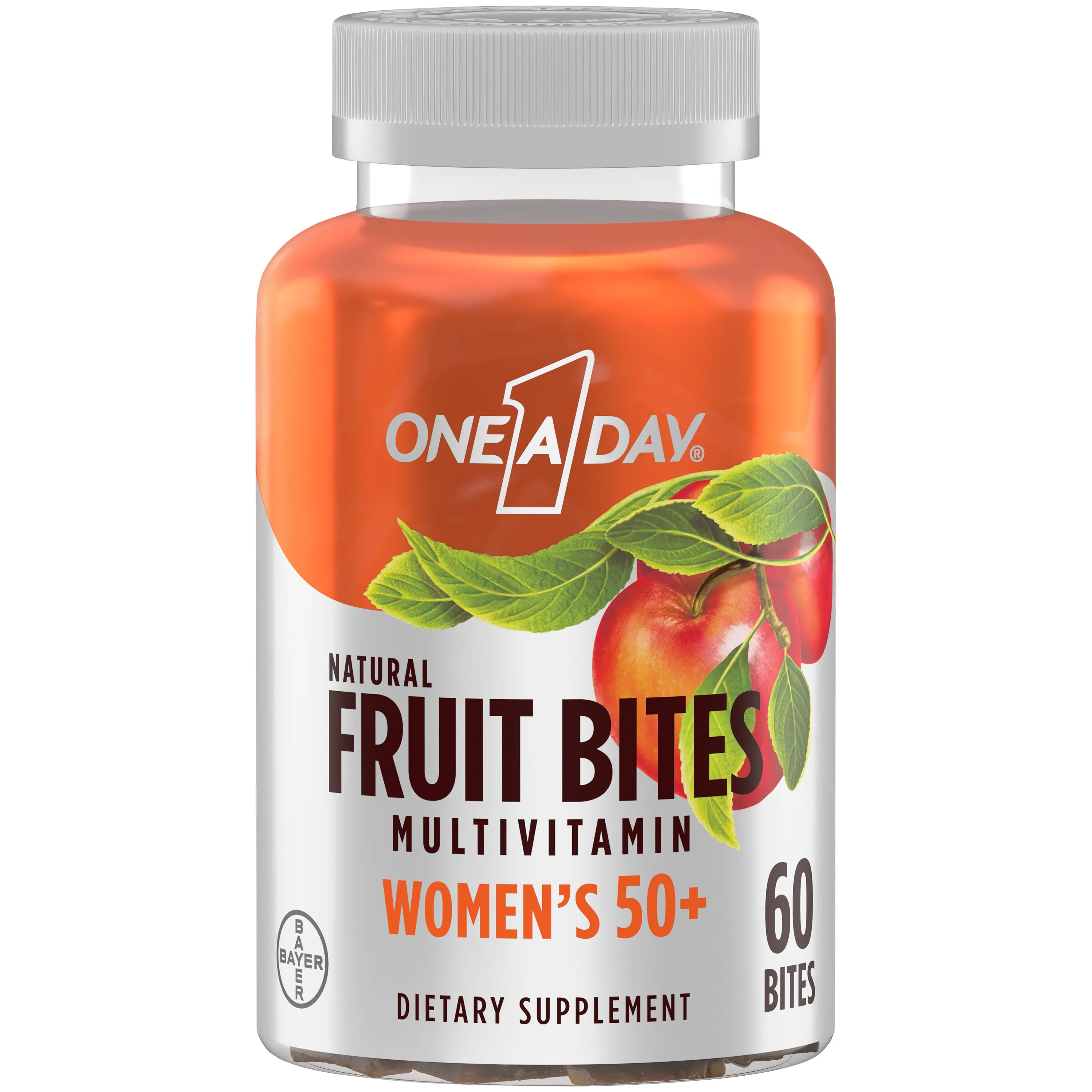 One A Day Natural Fruit Bites Multivitamin Gummies - Women's 50  - 60 Bites