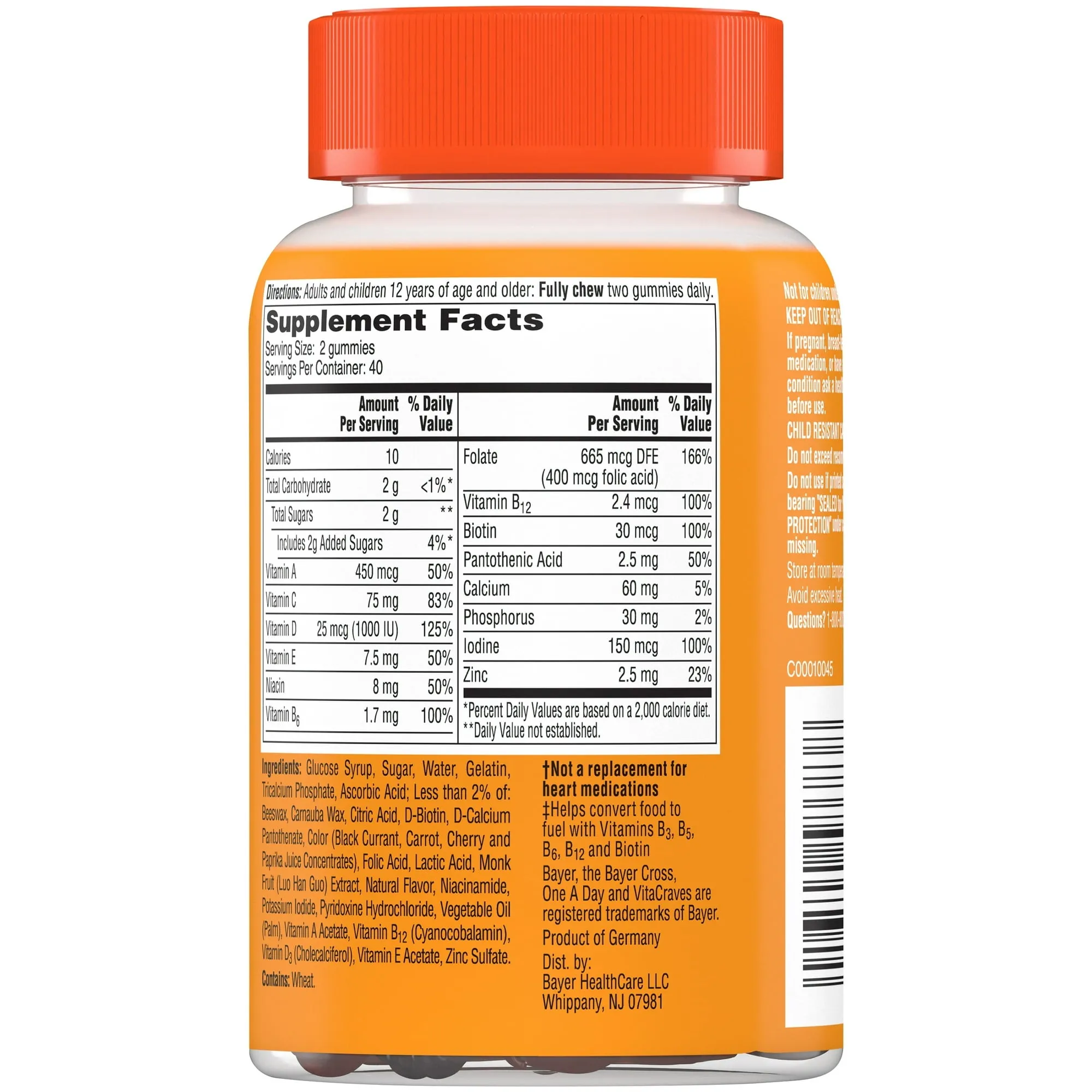 One A Day Vitacraves Women Multivitamin Gummies 80ct