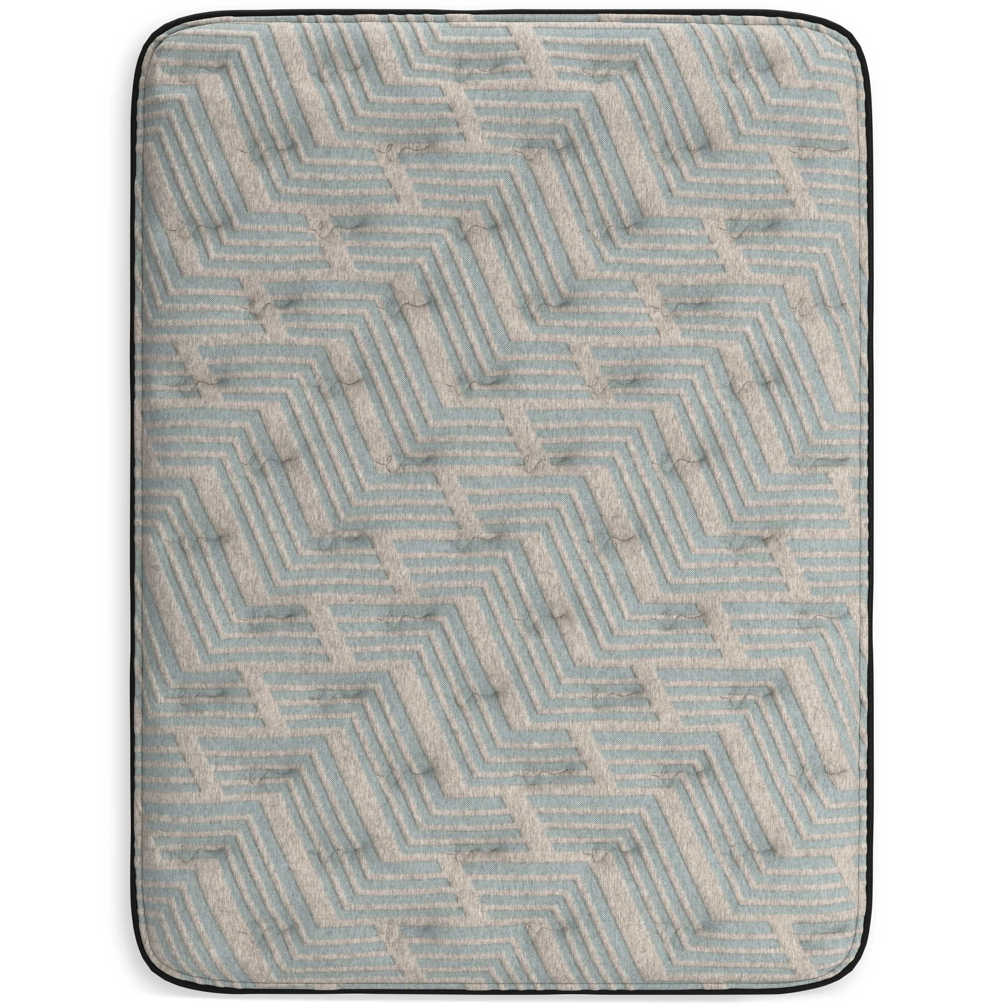 (Online Special Price) Palisades Gray/Blue 14 Inch Memory Foam Mattress  / Plush