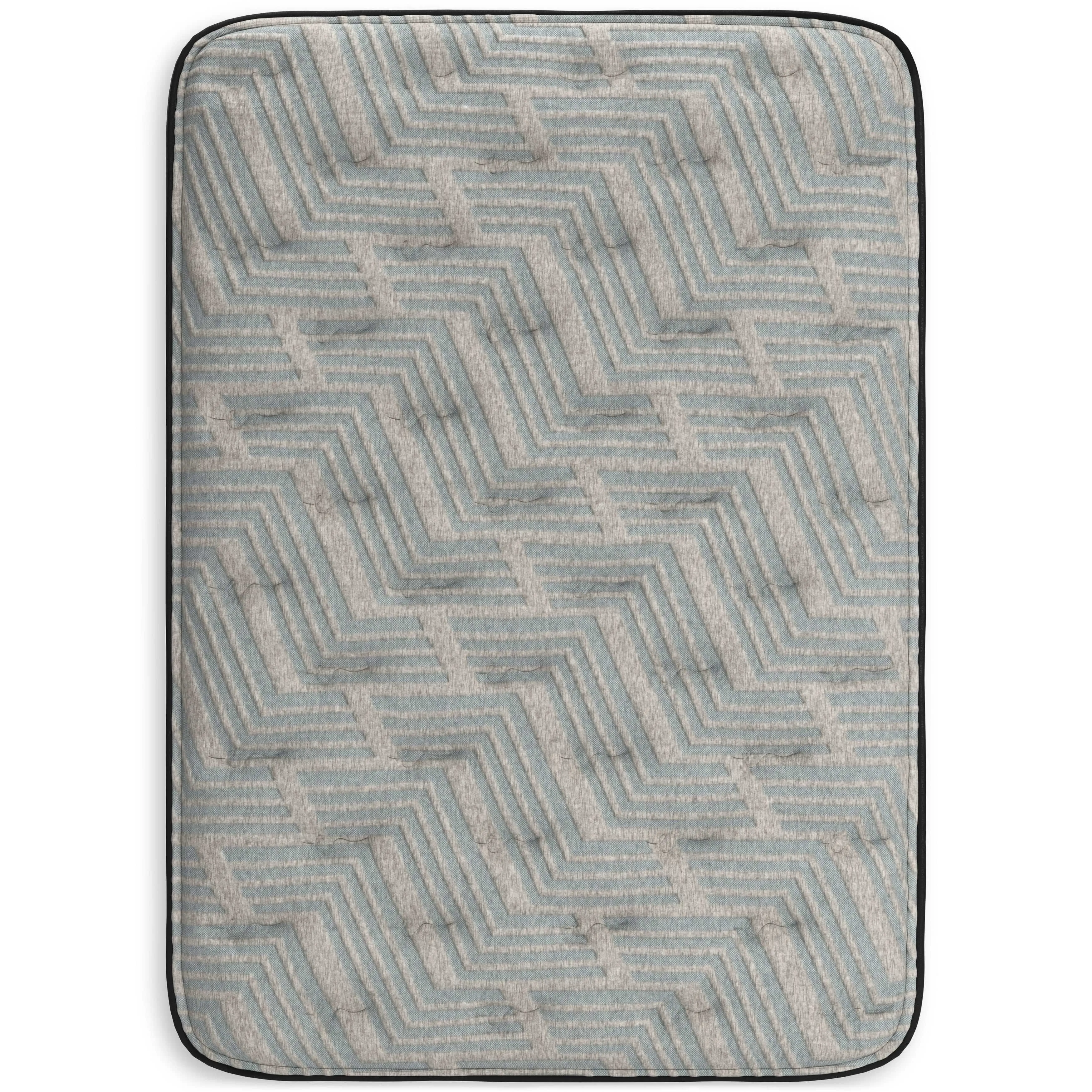 (Online Special Price) Palisades Gray/Blue 14 Inch Memory Foam Mattress  / Plush